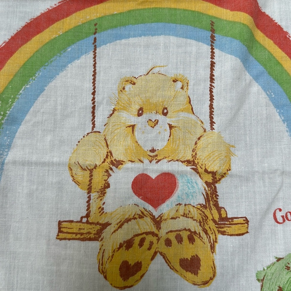 Vintage Care Bears Twin sheet